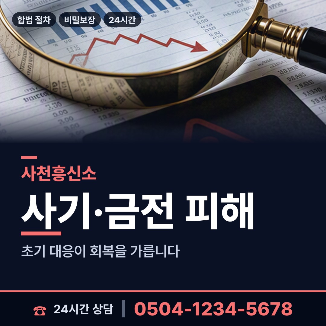 사천 선구동 외도의심 상담 안내